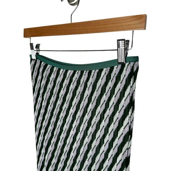 Diane Von Furstenberg | NWT Gwenyth Midi Skirt in Flag Stripe Lavender Fog XS - Picture 8 of 9